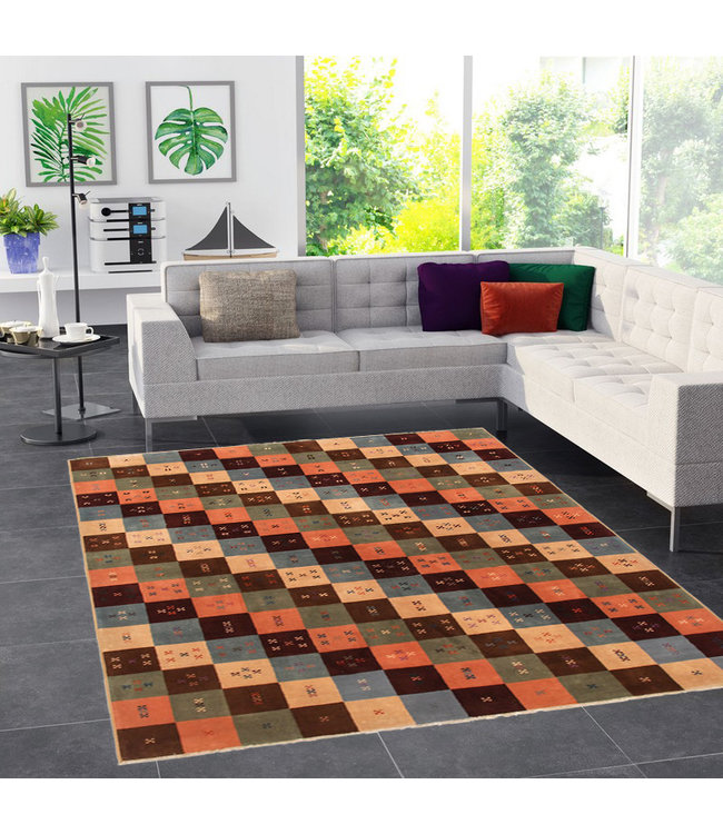 Handgeknoopt Modern  tapijt 235x182 cm  oosters kleed vloerkleed