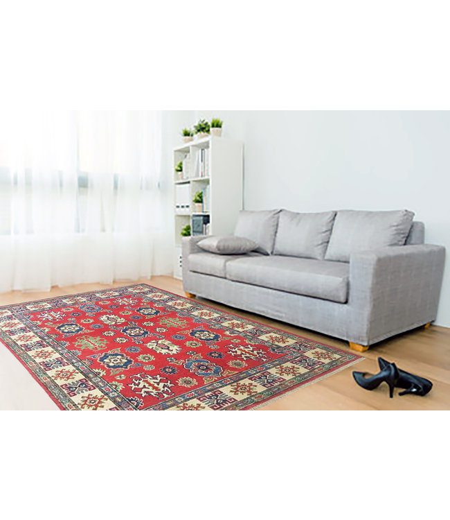 Handgeknoopt kazak tapijt 179x120 cm  oosters kleed vloerkleed