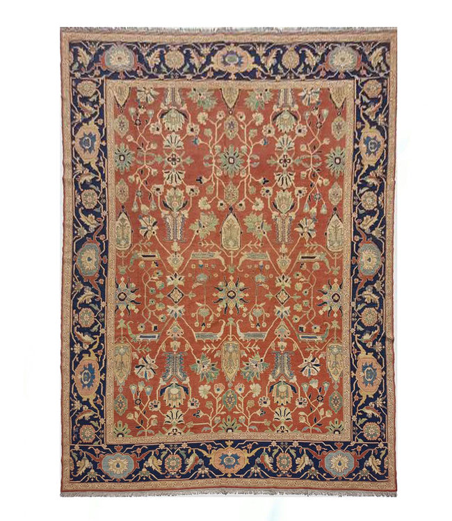 Handwoven Sumak kilim rug 361x269 cm