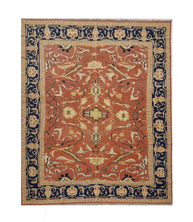 Handgewebt Sumak kelim teppich 344x267 cm