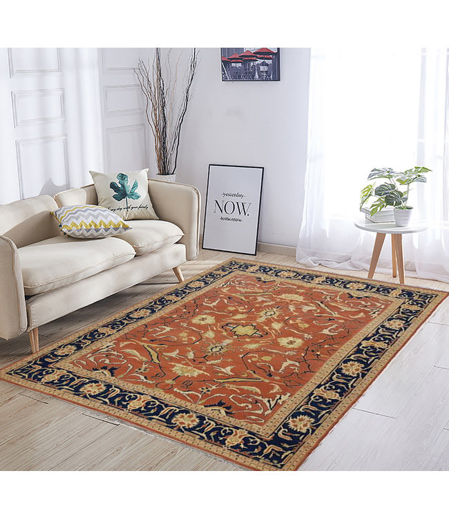 Handwoven Sumak kilim rug 344x267 cm