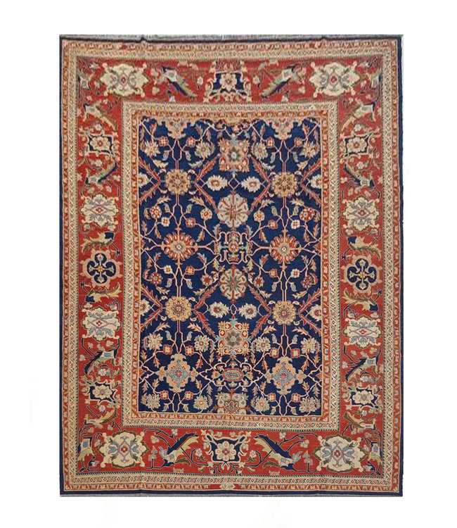 Handwoven Sumak kilim rug 369x271 cm