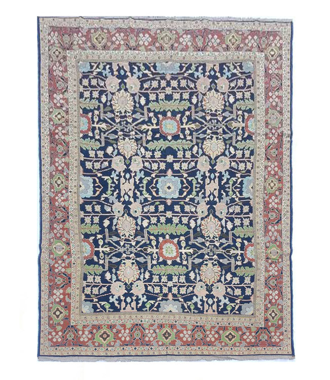 Handwoven Sumak kilim rug 349x264 cm