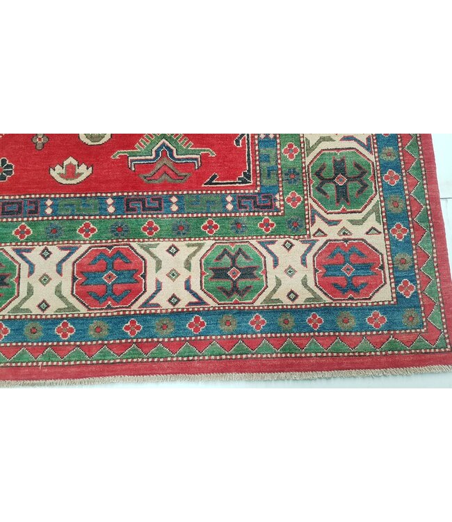 354x281 cm kazak tapijt fijn  Handgeknoopt wol