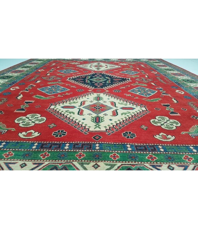 354x281 cm kazak Teppich fine handgeknüpft wolle