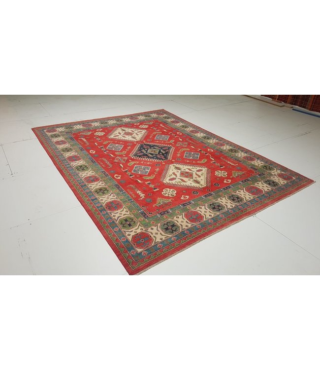 354x281 cm Kazak Rug Fine Hand knotted  Wool Oriental Carpet