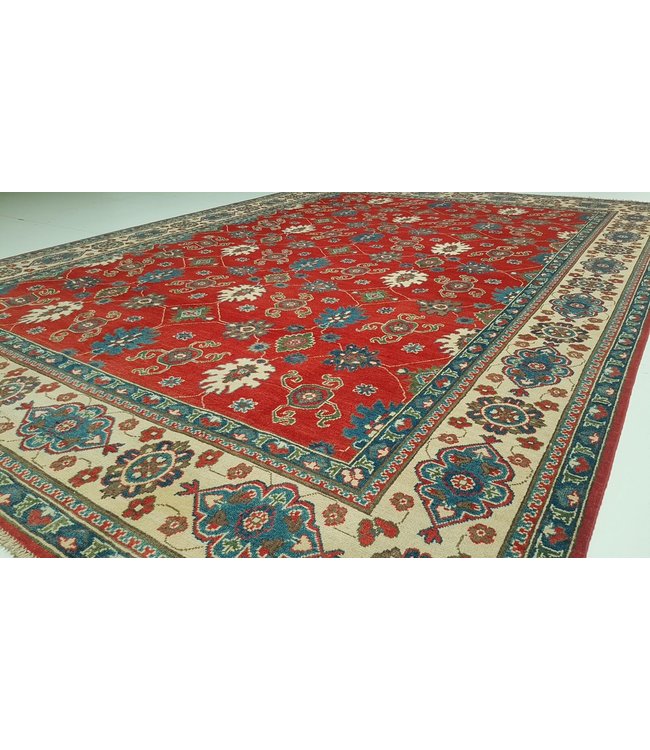 363x265 cm kazak tapijt fijn  Handgeknoopt wol
