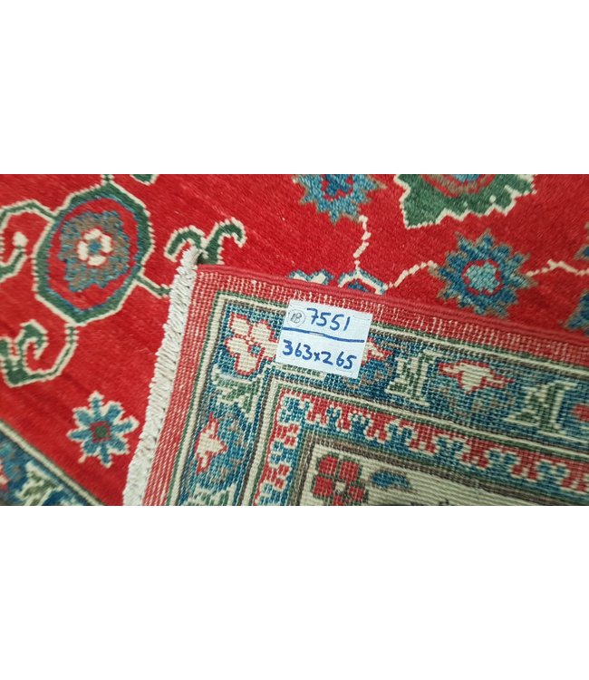 363x265 cm kazak Teppich fine handgeknüpft wolle