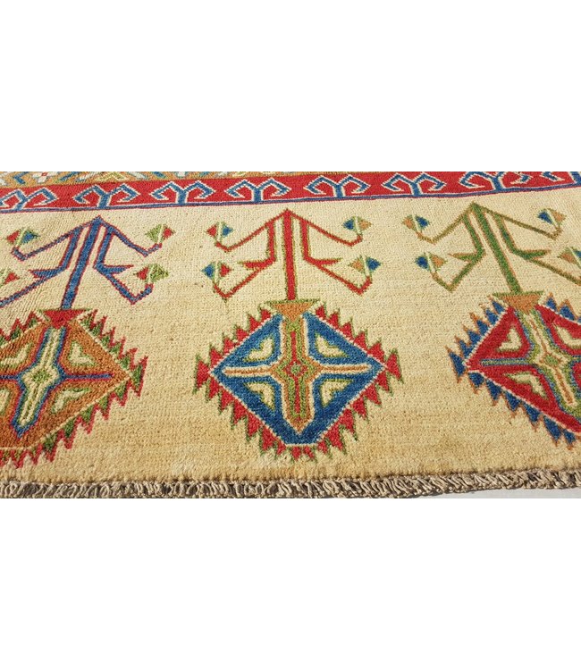 354x252 cm Kazak Rug Fine Hand knotted  Wool Oriental Carpet