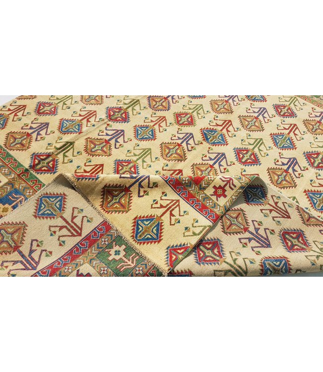 354x252 cm Kazak Rug Fine Hand knotted  Wool Oriental Carpet