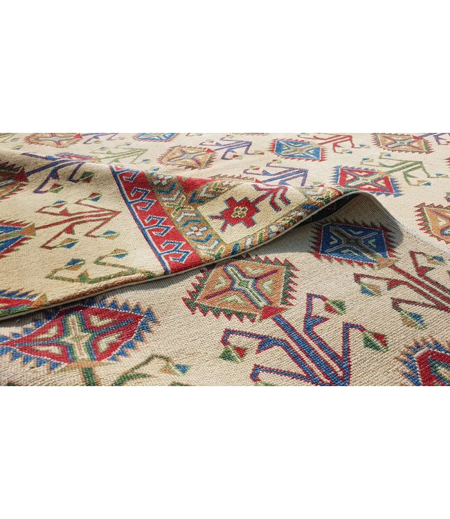 354x252 cm Kazak Rug Fine Hand knotted  Wool Oriental Carpet