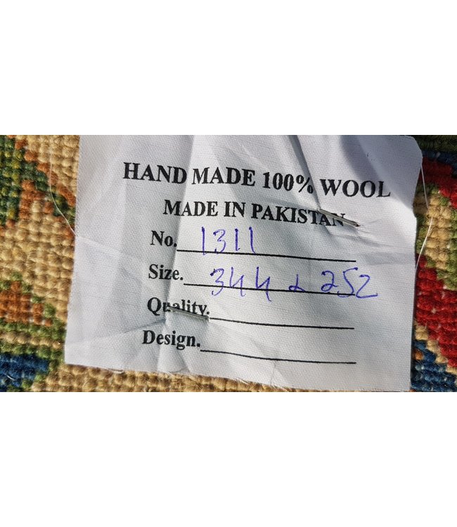 354x252 cm kazak tapijt fijn  Handgeknoopt wol