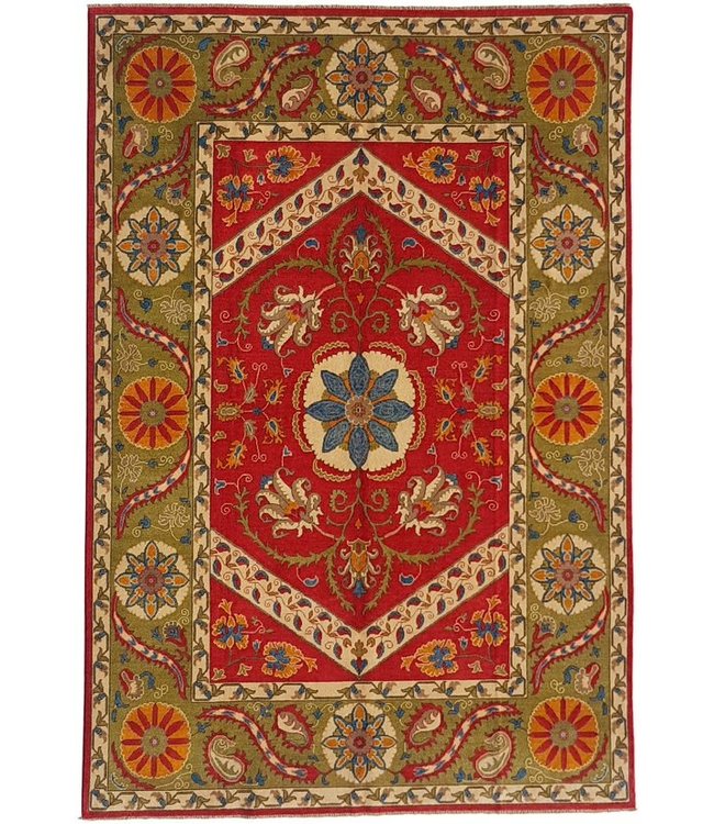 347x247 cm Kazak Rug Fine Hand knotted  Wool Oriental Carpet