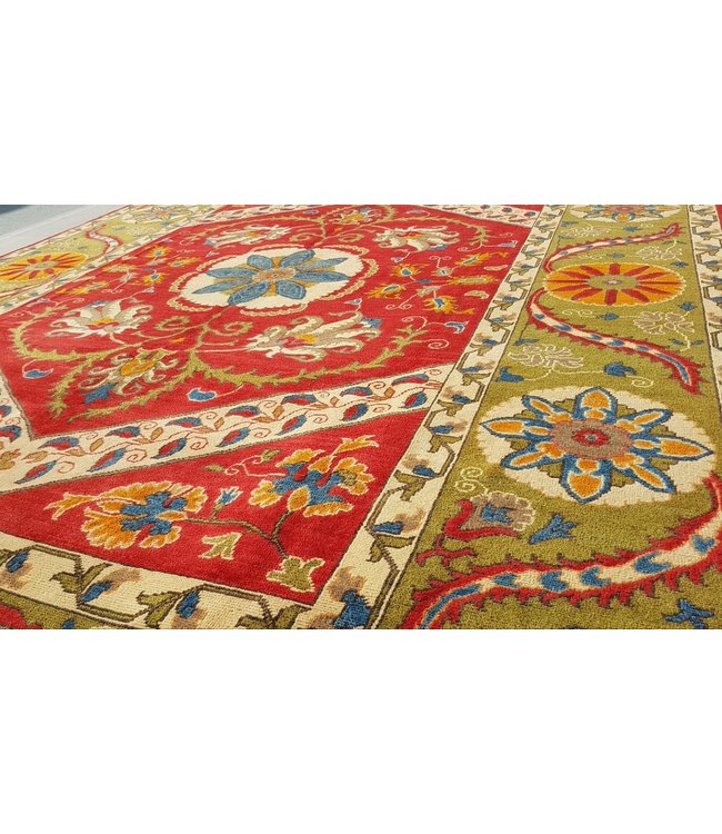 347x247 cm Kazak Rug Fine Hand knotted  Wool Oriental Carpet