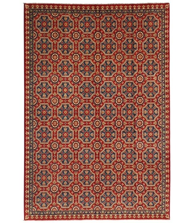 349x254 cm Kazak Rug Fine Hand knotted  Wool Oriental Carpet