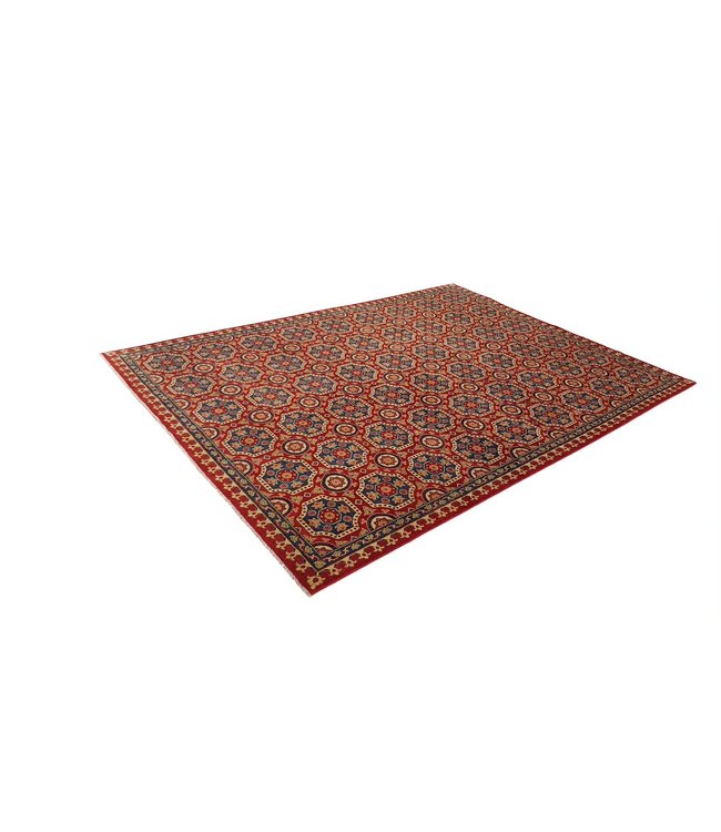 349x254 cm Kazak Rug Fine Hand knotted  Wool Oriental Carpet