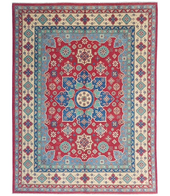 357x278 cm Kazak Rug Fine Hand knotted  Wool Oriental Carpet