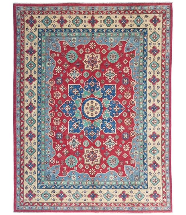 357x278 cm Kazak Rug Fine Hand knotted  Wool Oriental Carpet