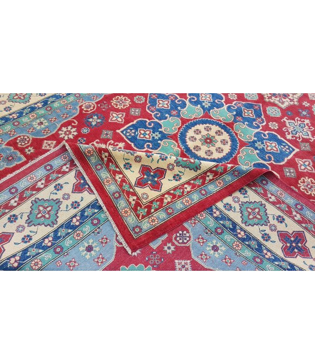 357x278 cm kazak tapijt fijn  Handgeknoopt wol