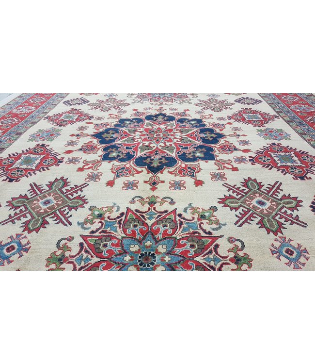 374x280 cm kazak tapijt fijn  Handgeknoopt wol