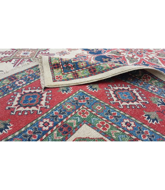 374x280 cm Kazak Rug Fine Hand knotted  Wool Oriental Carpet
