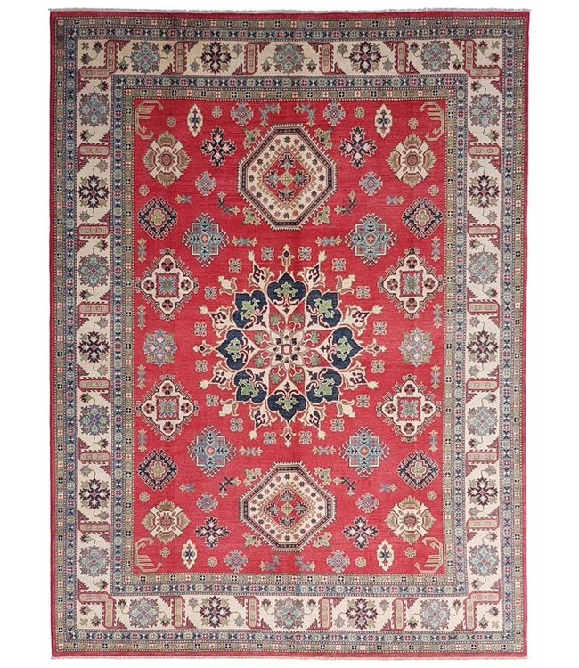 376x278 cm Kazak Rug Fine Hand knotted  Wool Oriental Carpet