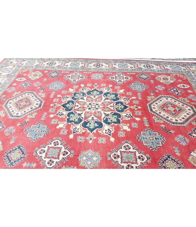 376x278cm kazak Teppich fine handgeknüpft wolle