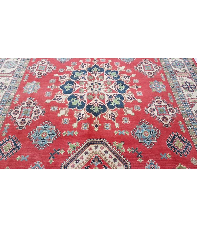 376x278 cm Kazak Rug Fine Hand knotted  Wool Oriental Carpet