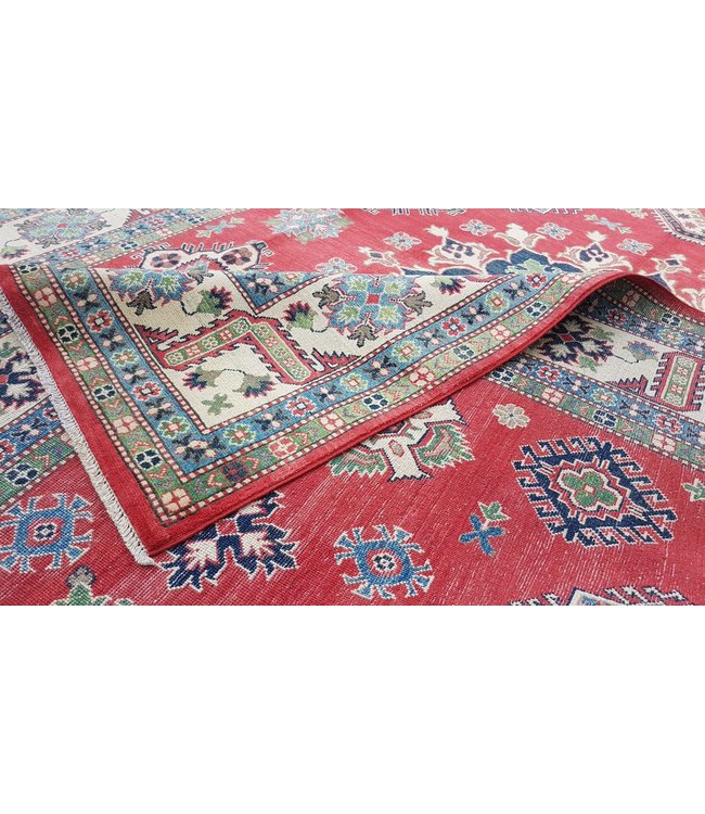 376x278 cm kazak tapijt fijn  Handgeknoopt wol
