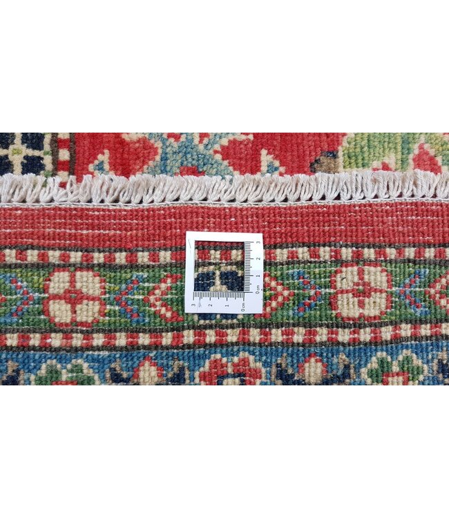 376x278 cm kazak tapijt fijn  Handgeknoopt wol