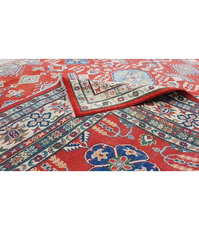 362x274 cm Kazak Rug Fine Hand knotted  Wool Oriental Carpet