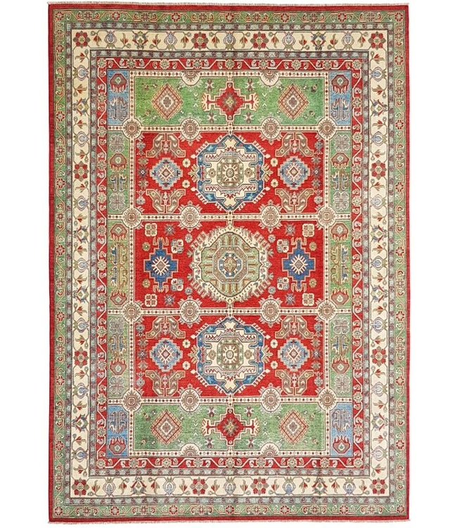 363x281 cm Kazak Rug Fine Hand knotted  Wool Oriental Carpet