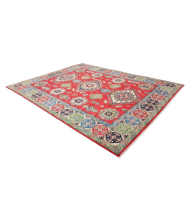 353x281 cm Kazak Rug Fine Hand knotted  Wool Oriental Carpet