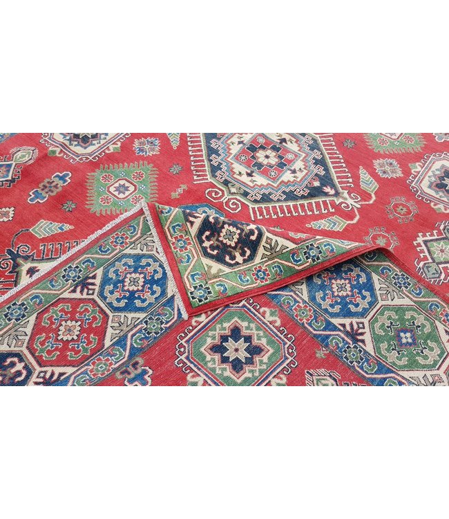 353x281 cm Kazak Rug Fine Hand knotted  Wool Oriental Carpet