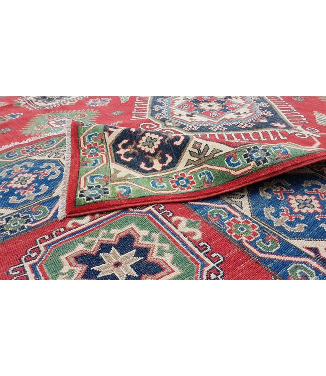 353x281 cm Kazak Rug Fine Hand knotted  Wool Oriental Carpet