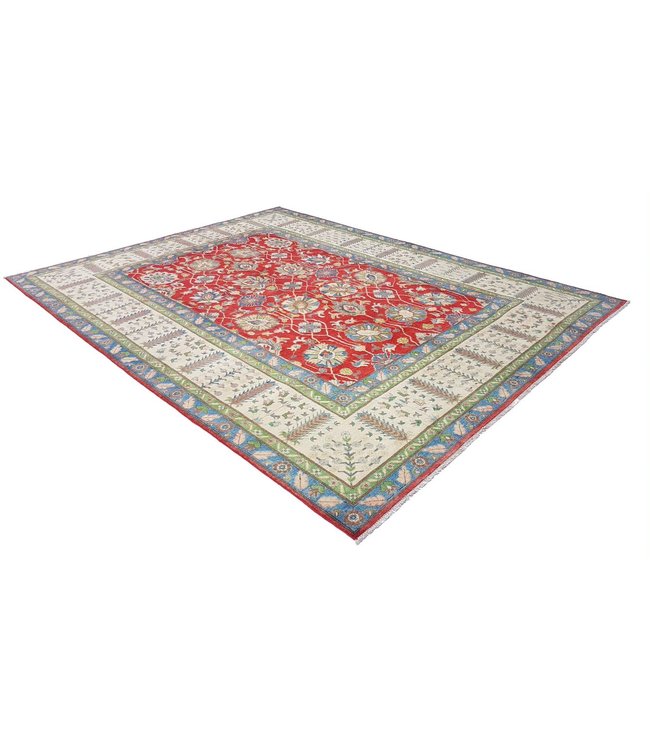 353x277 cm Kazak Rug Fine Hand knotted  Wool Oriental Carpet