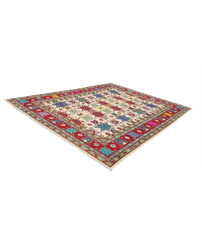 362x279 cm kazak tapijt fijn  Handgeknoopt wol