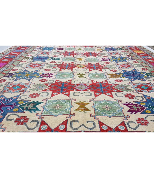 362x279cm kazak Teppich fine handgeknüpft wolle