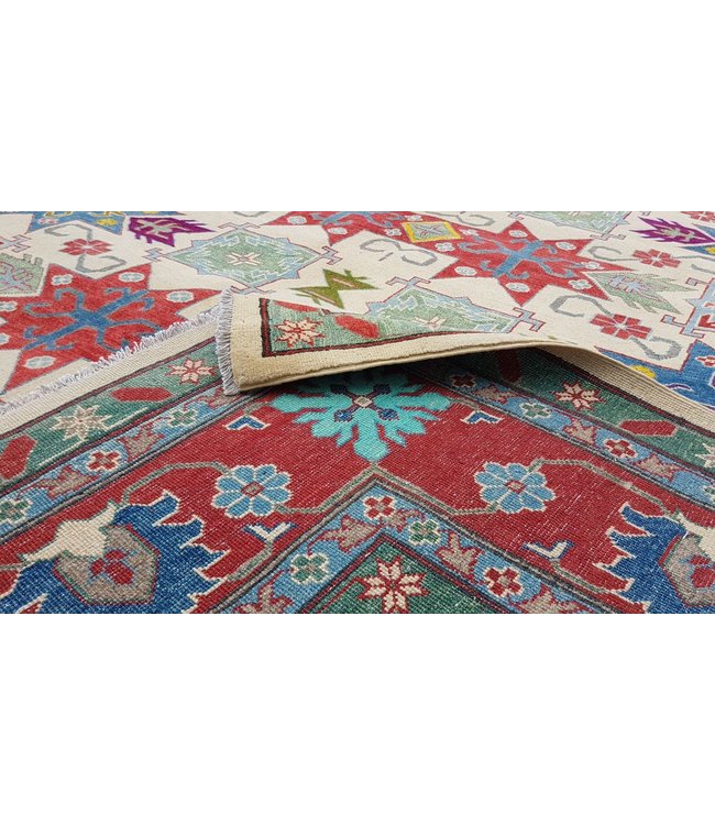 362x279 cm Kazak Rug Fine Hand knotted  Wool Oriental Carpet