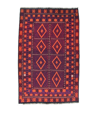 Hand Woven Afghan Wool Kilim Area Rug 341 x 247 cm