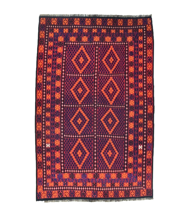 Hand Woven Afghan Wool Kilim Area Rug 341 x 247 cm