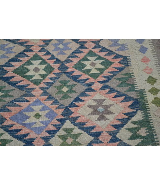 Hand Woven Afghan Wool Kilim Area Rug 264x155 cm
