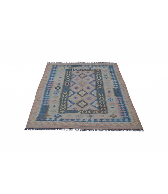 Hand Woven Afghan Wool Kilim Area Rug 245x157 cm