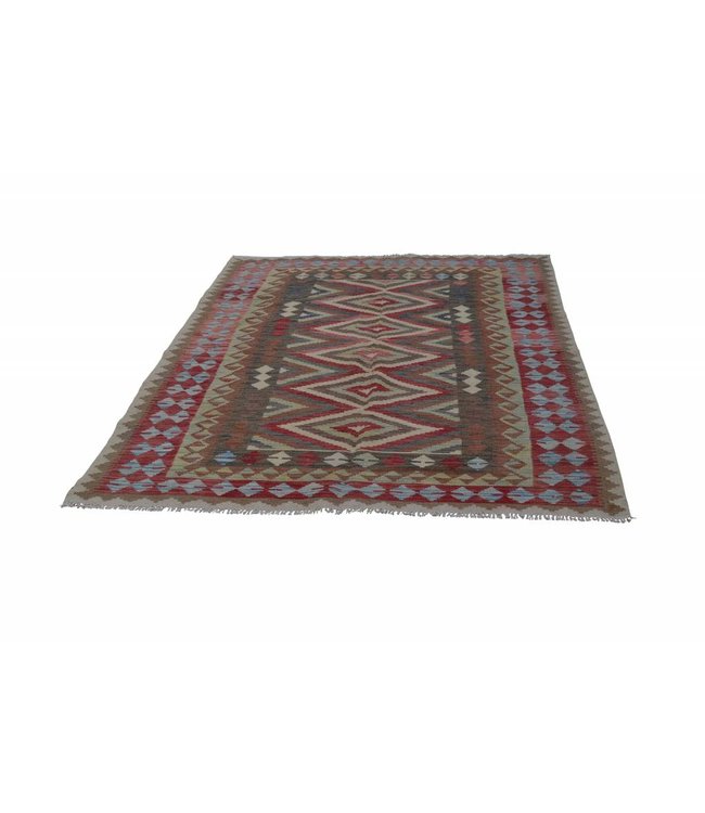 Handgewebte Orientalisch Wolle Kelim Teppich 248x62 cm