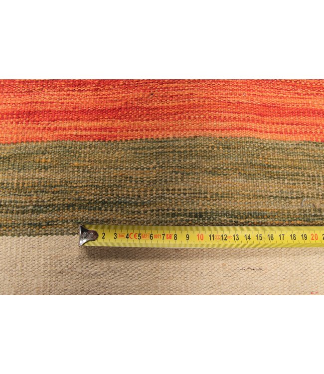 294x205 cm Handmade Afghan modern Kilim Area Rug Wool Carpet