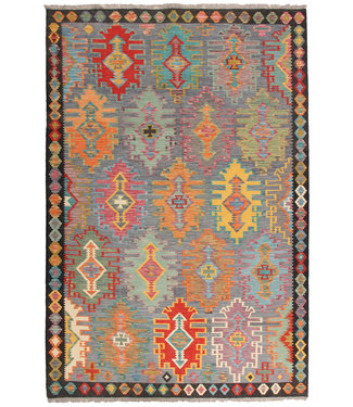 300x206 cm Handmade Afghan  traditional  Kilim Area Rug Wool Carpet