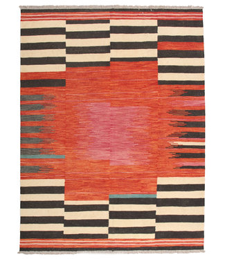 238x181 cm Handgemacht modern Wolle Kelim Teppich
