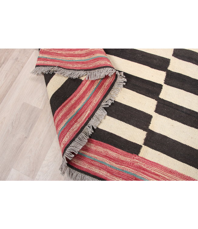 304x206 cm Handmade Afghan modern Kilim Area Rug Wool Carpet