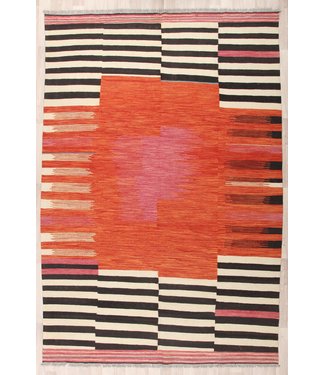 304x206 cm Handmade Afghan modern Kilim Area Rug Wool Carpet