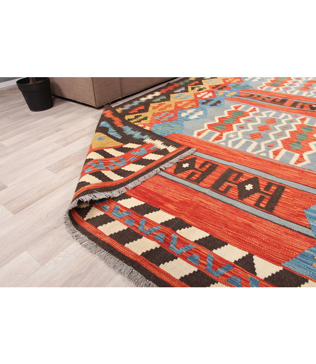 303x202 cm Handgemacht traditionelle   Wolle Kelim Teppich